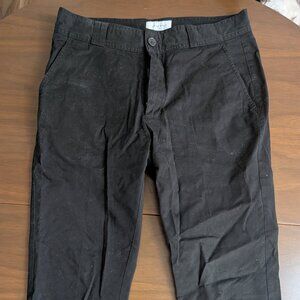 I Love Ugly Black Cotton Pants